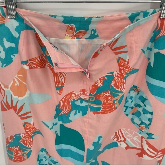 Lilly Pulitzer Women's White Label Mini Skirt Peach Creamsicle Size 8 Starfish - Picture 6 of 7